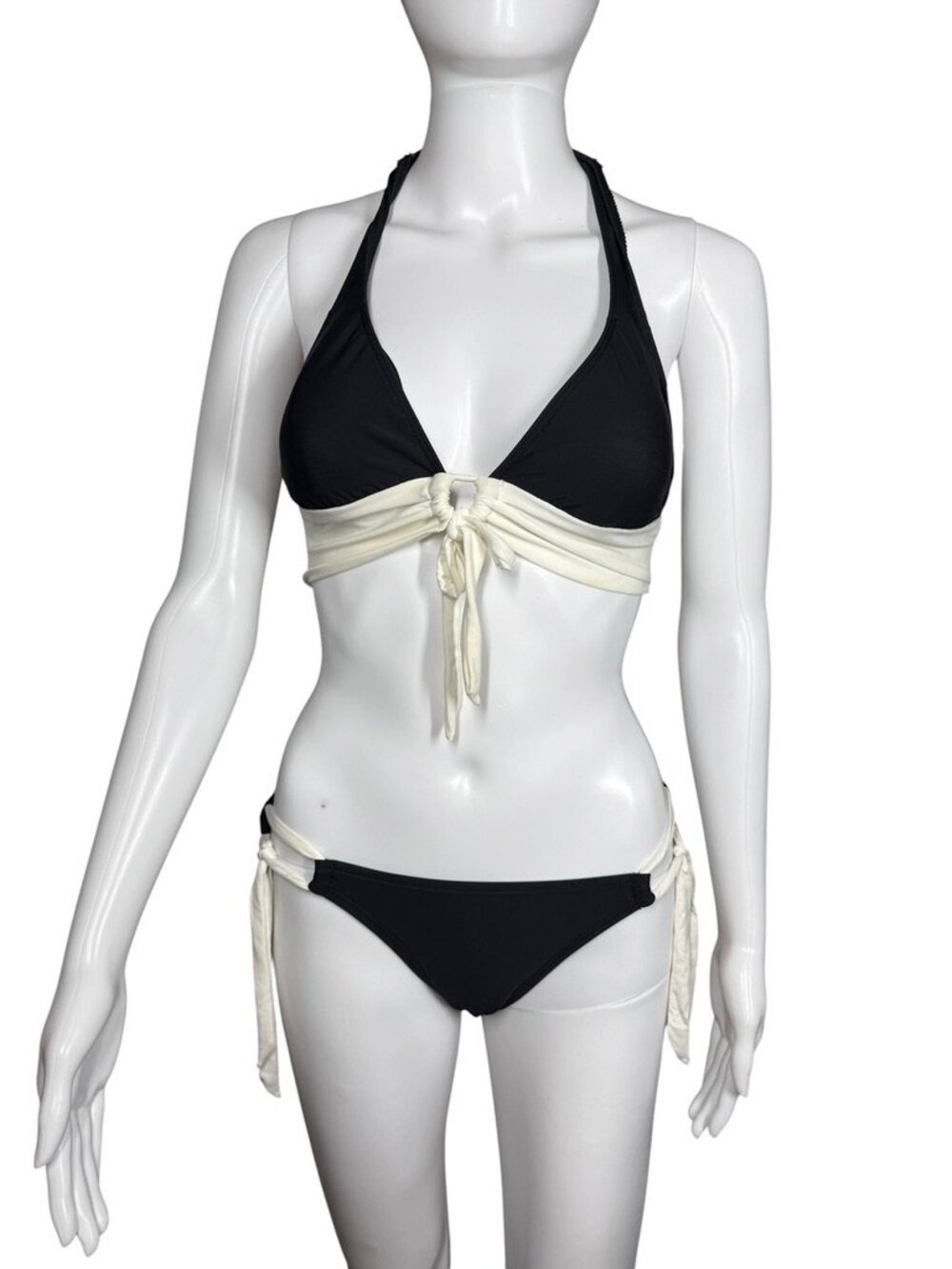 Robin Piccone Black White Bikini Medium